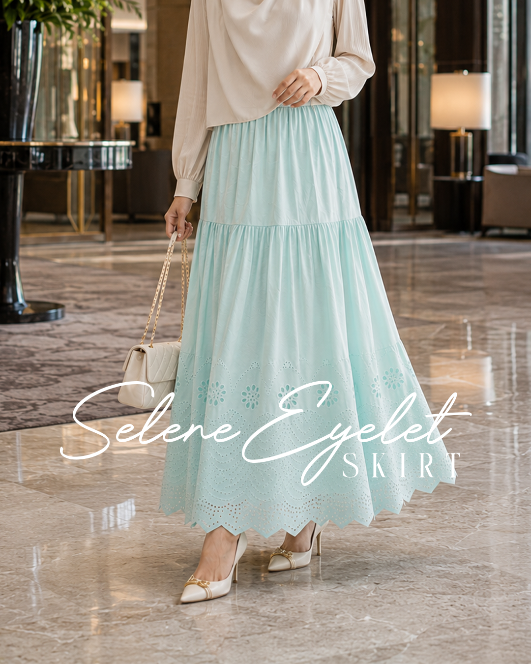 Selene Eyelet Skirt
