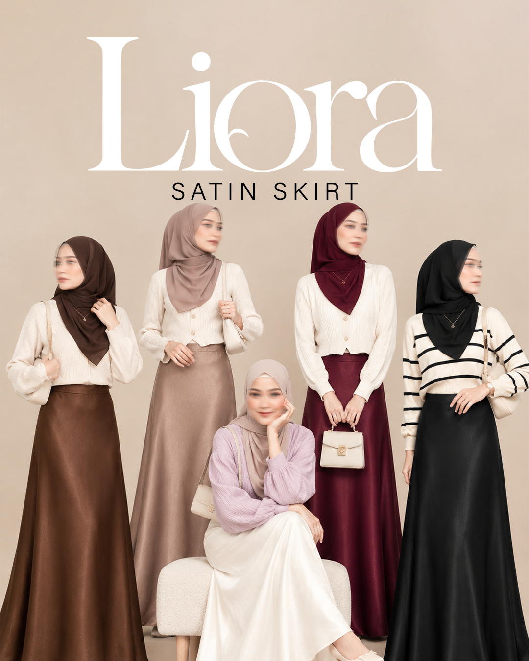 Liora Satin Skirt