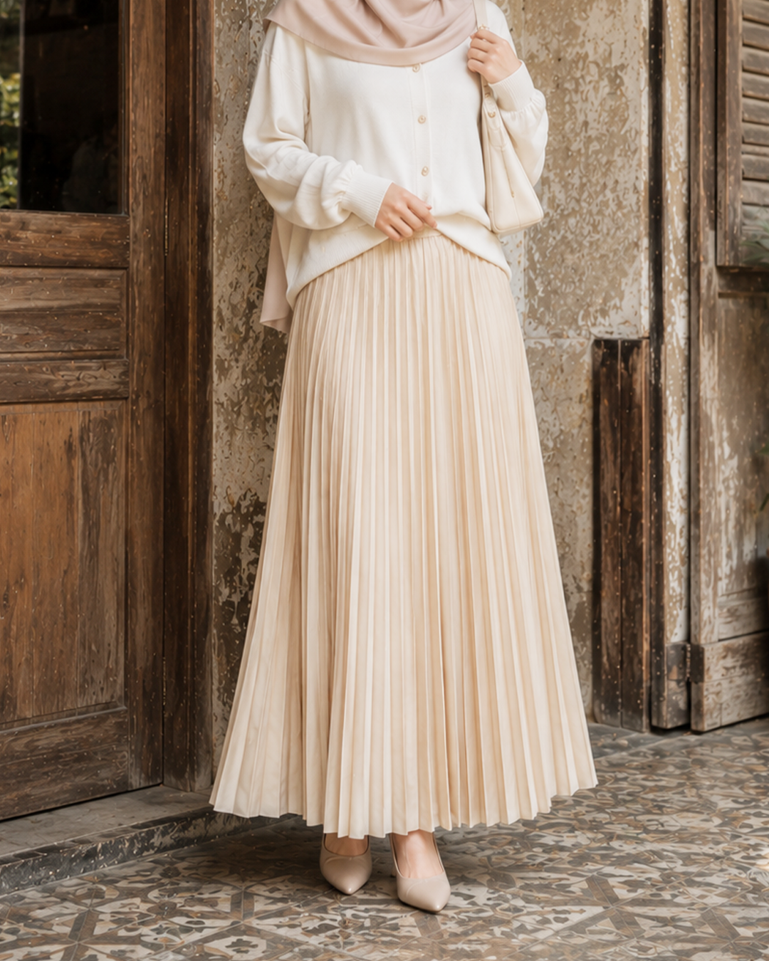 YOU Edition Pleated Skirt - Brown