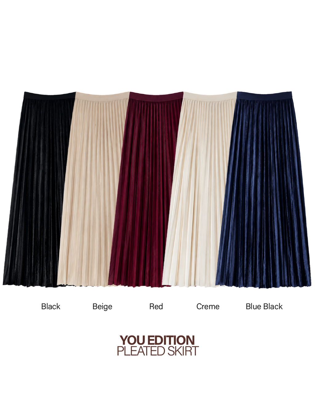 YOU Edition Pleated Skirt - Black