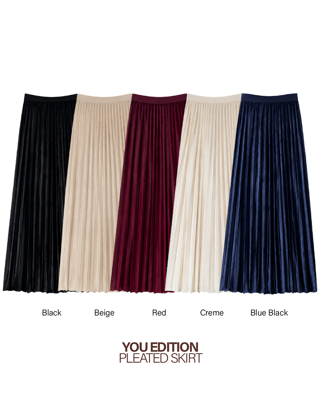 YOU Edition Pleated Skirt - Beige