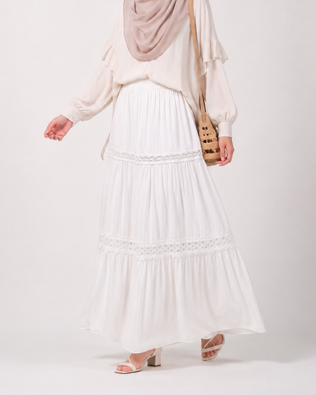Renda Skirt - White