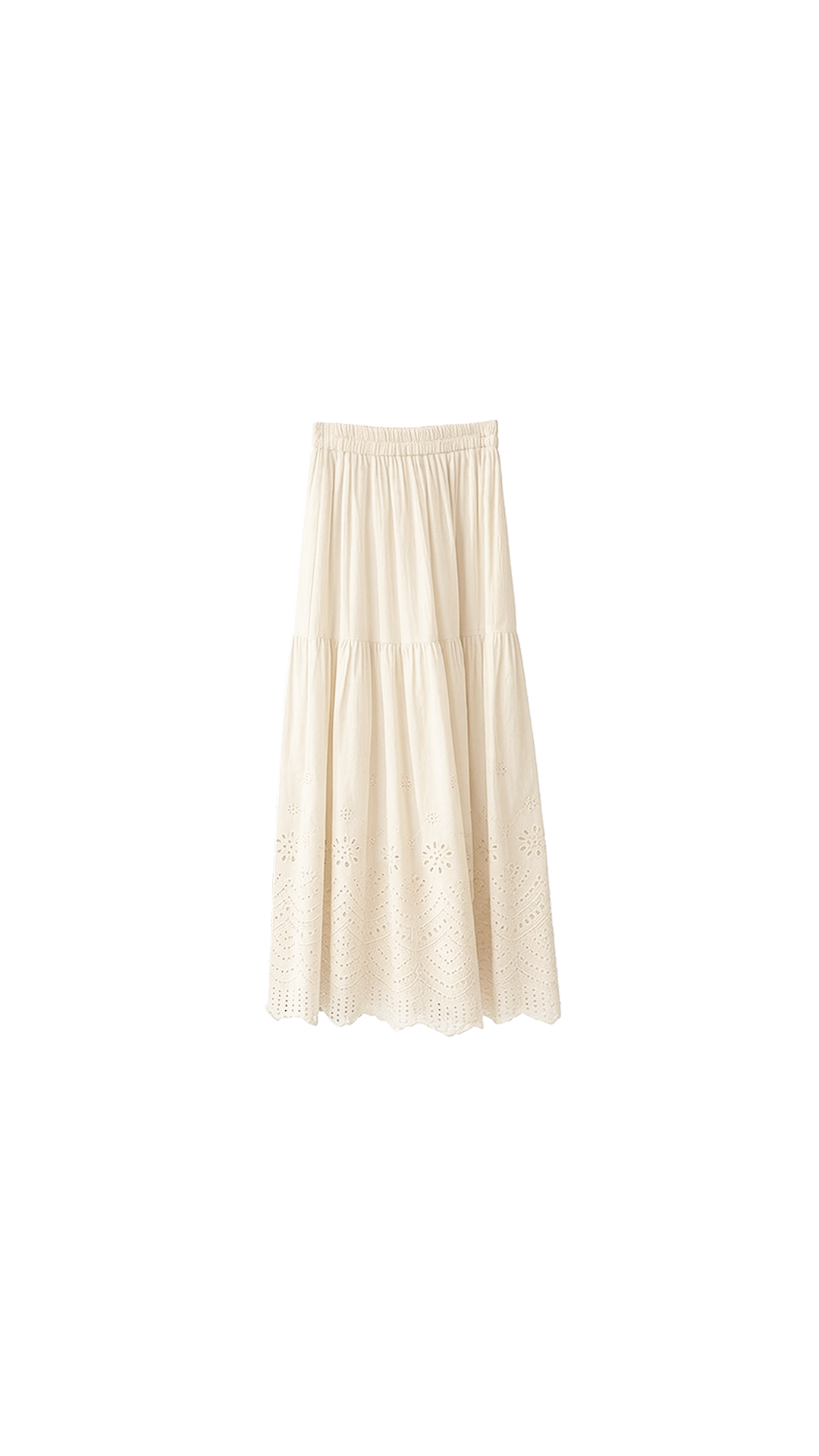 Selene Eyelet Skirt - Ivory